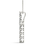 11 Stone Lab Diamond Cross Necklace