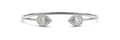 Lab Grown Diamond Pear Halo Open Bangle