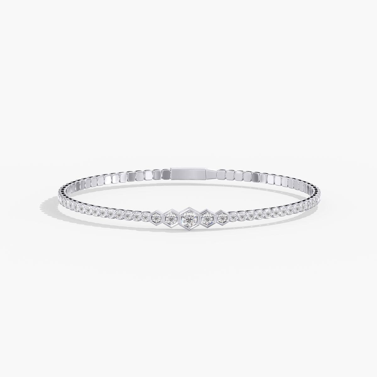 Lab Grown Diamond Flexible Bangle