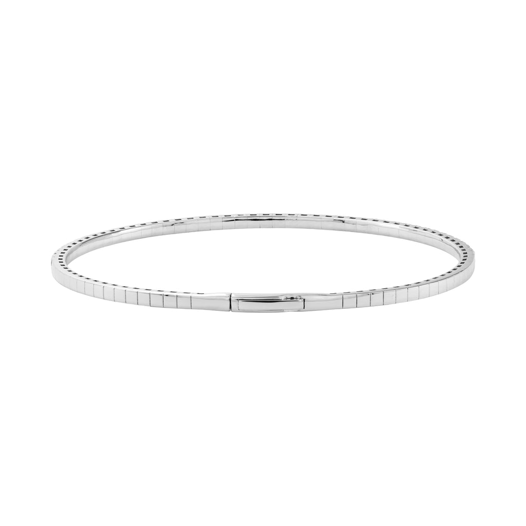 Lab Grown Diamond Flexible Half Bangle