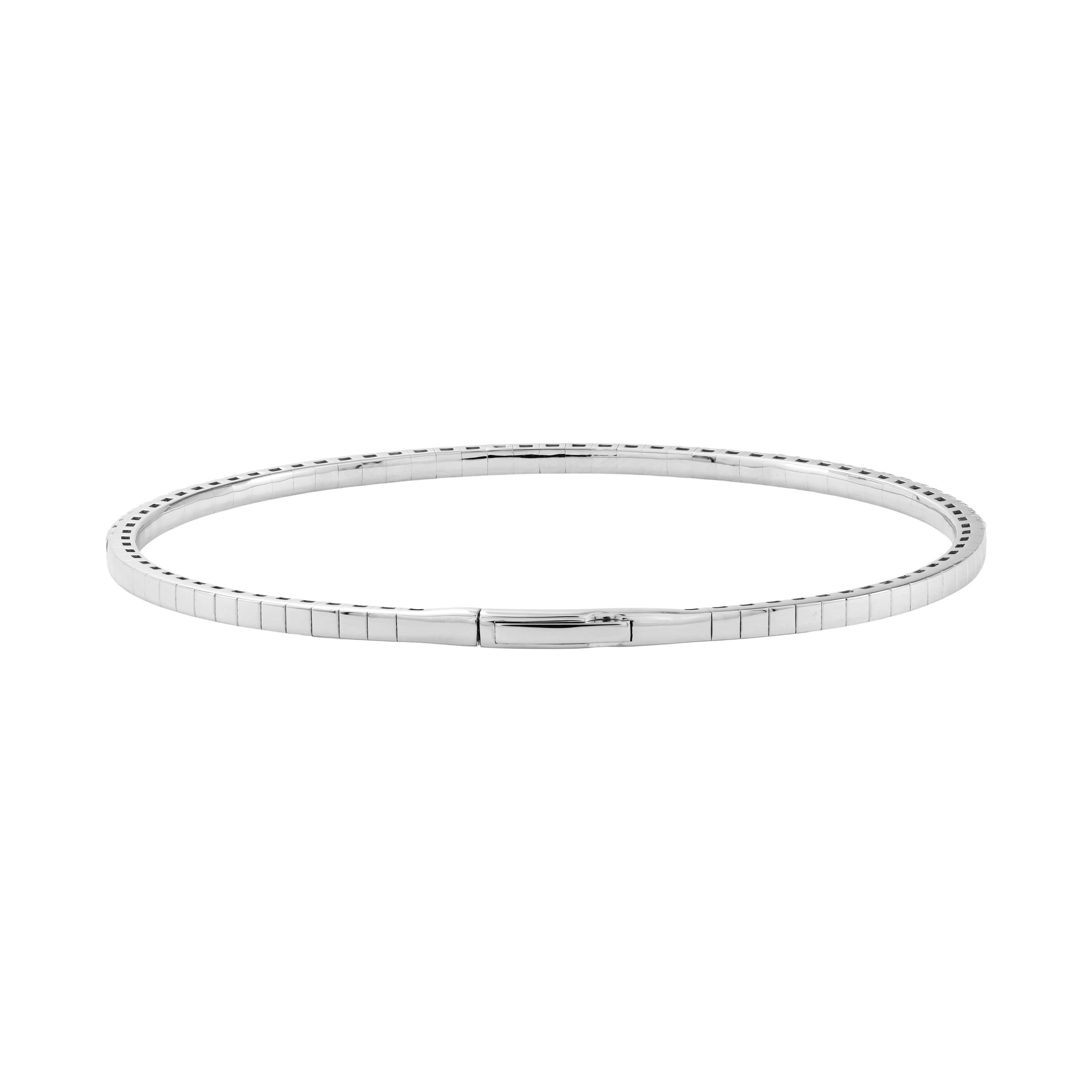 Lab Grown Diamond Flexible Half Bangle