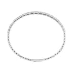 Lab Grown Diamond Graduated Emerald Cut Flexible Half Bangle