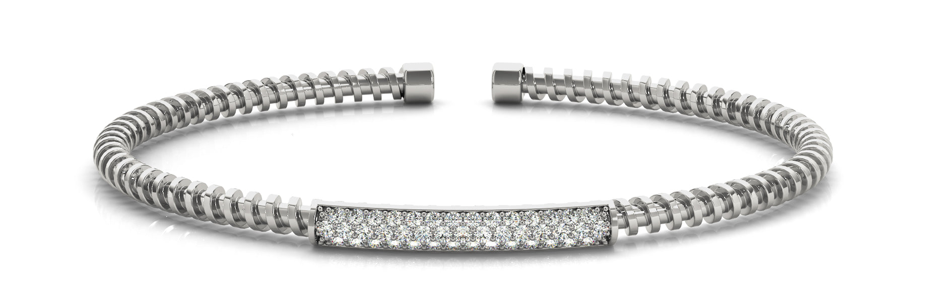 Lab Grown Diamond Multi Pave Flexible Cuff