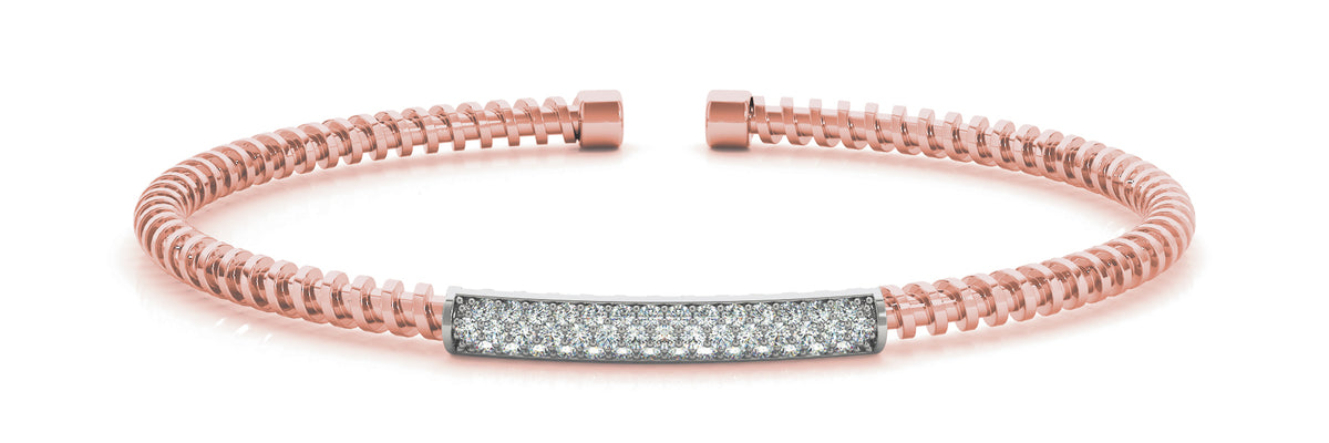 Lab Grown Diamond Multi Pave Flexible Cuff
