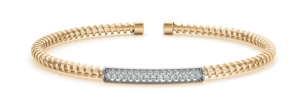 Lab Grown Diamond Multi Pave Flexible Cuff