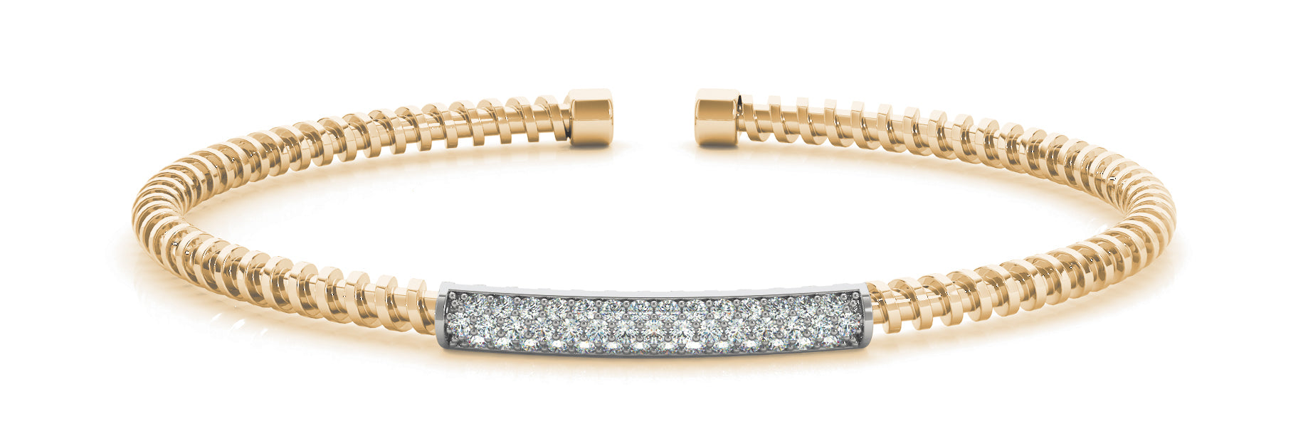 Lab Grown Diamond Multi Pave Flexible Cuff