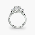 Three-Stone with Pavé Band 2