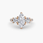 Three-Stone with Pavé Band 3