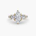 Three-Stone with Pavé Band 3