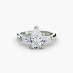 Three-Stone Ring (Baguette Side Stones)
