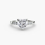Solitaire with Shoulder Accents