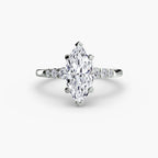 Solitaire with Shoulder Accents