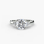Solitaire with Cluster Shoulders 2