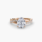 The Emerald Twist Pavé Ring