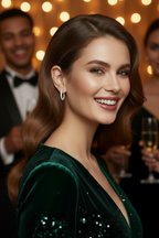 Lab Diamond Shared Prong Inside-Out Hoop Earrings